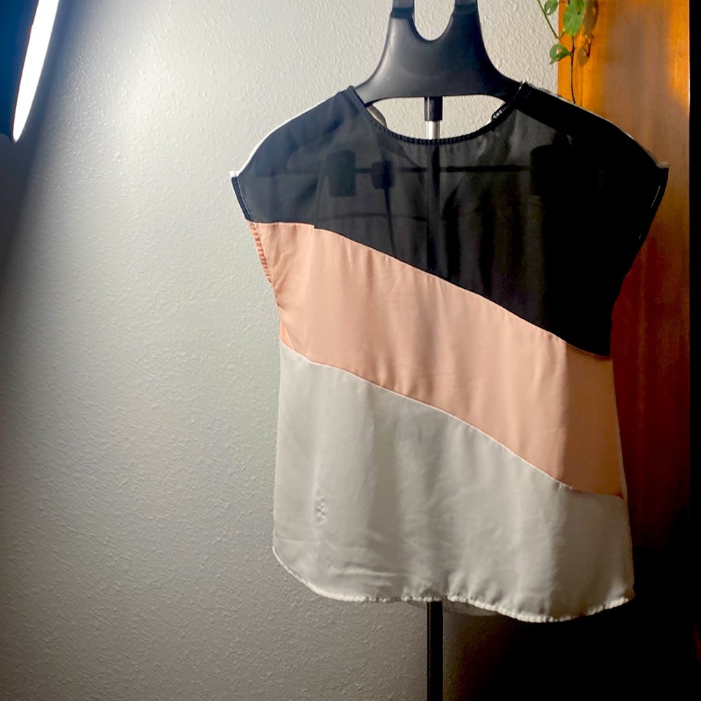 Shein tri-tone blouse